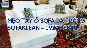 mẹo tẩy ố ghế sofa da màu sáng