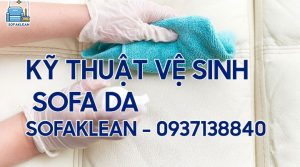 Vệ sinh sofa da